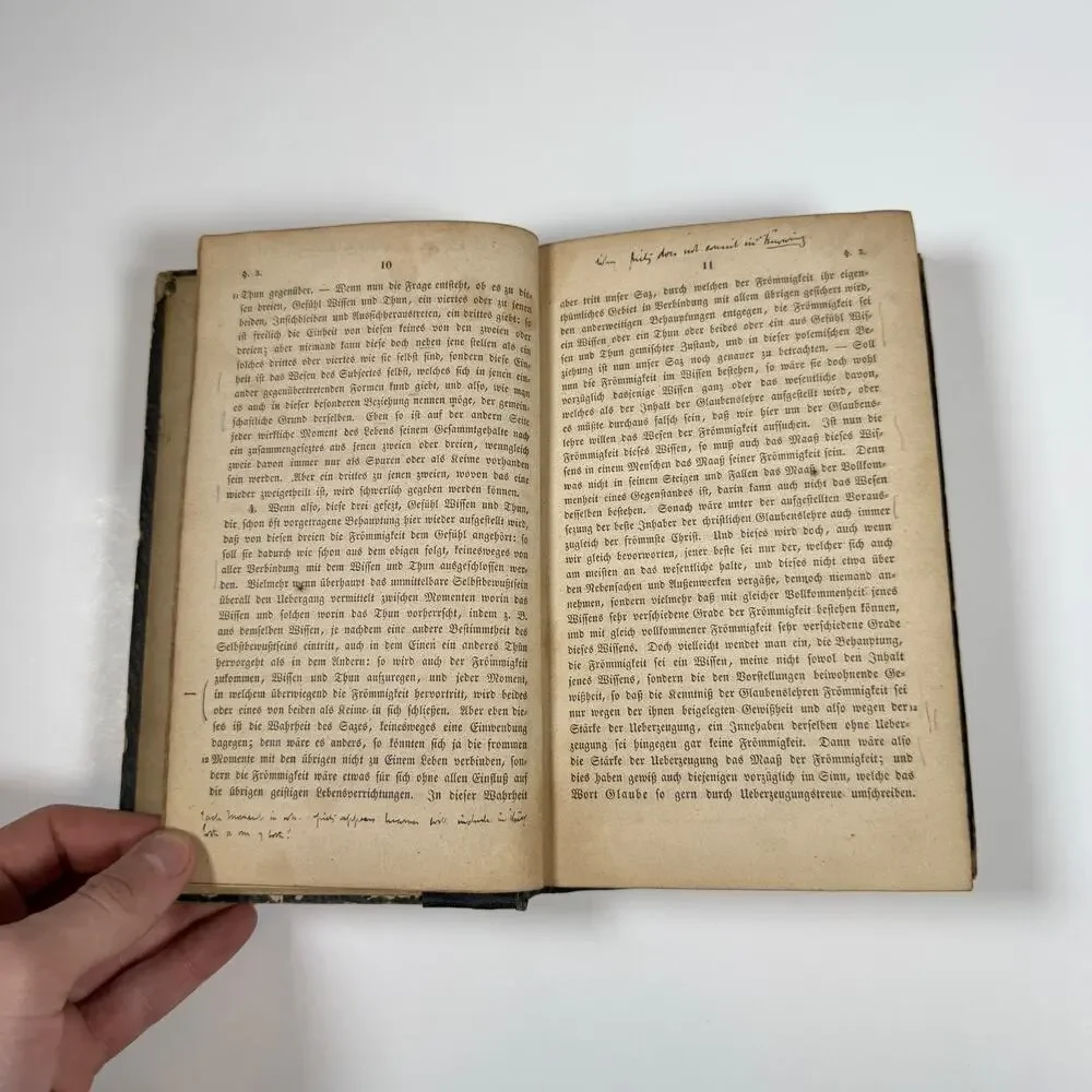 Christian Faith by F Schleiermacher 1842 Antique Book Ger Lng